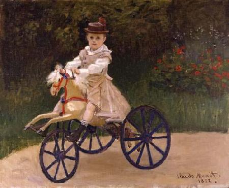 Claude Monet Jean Monet on his Hobby Horse France oil painting art